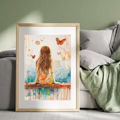 Boho Women Framed Wall Art