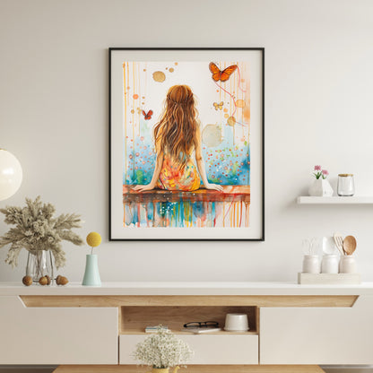 Boho Women Framed Wall Art