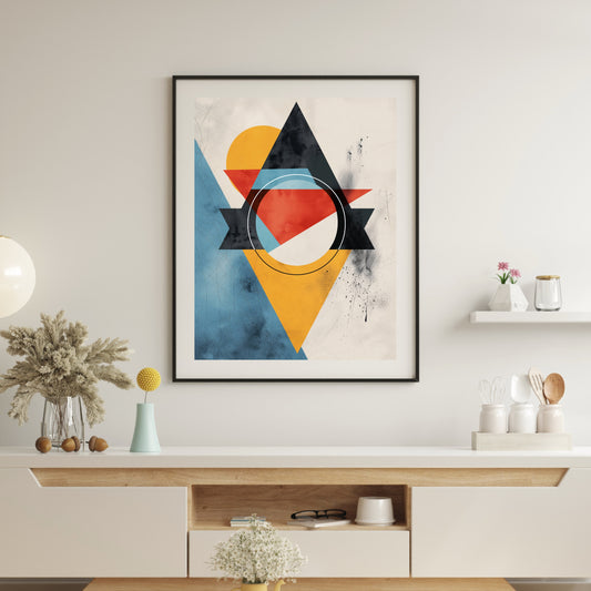 Geometric Minimal Art Framed Wall Art