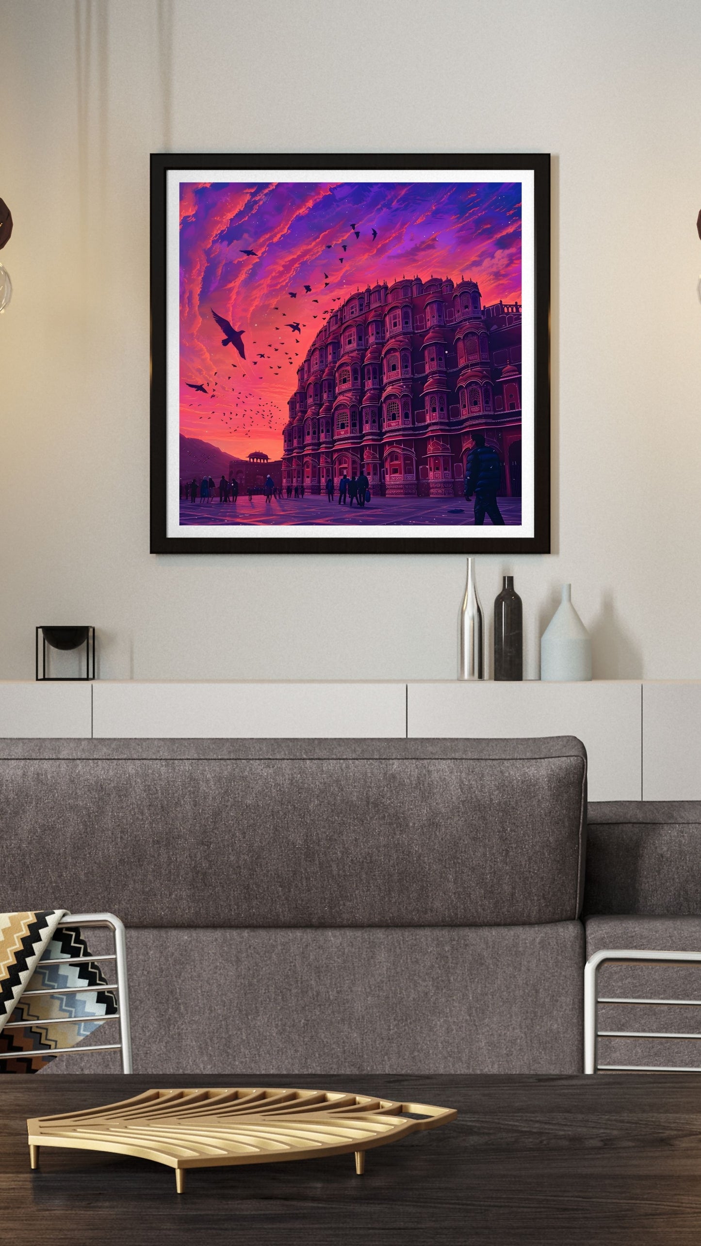 Hawa Mahal Pop Art Famed Wall Art